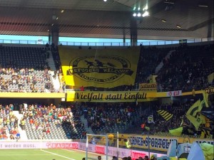 Fl&uuml;chtlinge an YB-Spiel